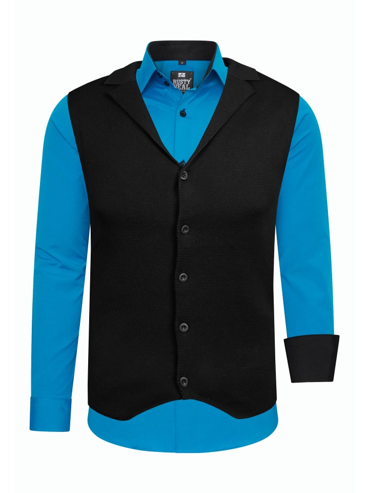 Rusty Neal Комплект из двух рубашек и жилетов, цвет бензин
Rusty Neal Комплект из двух рубашек и жилетов, цвет бензин