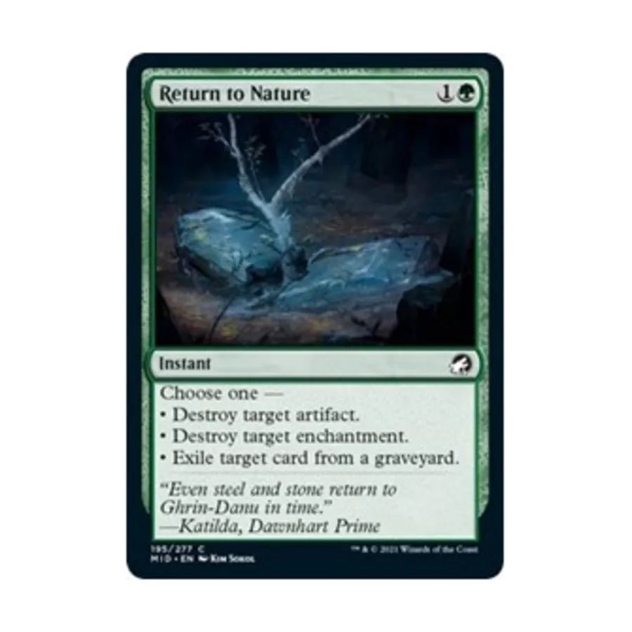 CCG Возвращение к природе (С), MTG - Innistrad - Midnight Hunt
CCG Возвращение к природе (С), MTG - Innistrad - Midnight Hunt