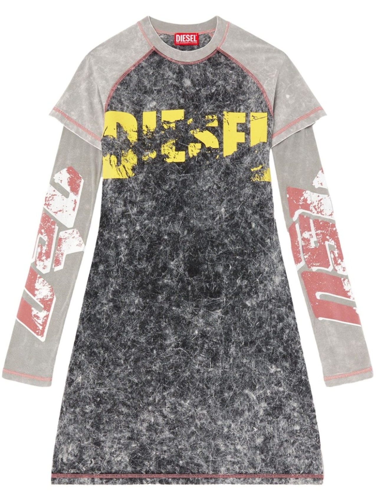 Diesel многослойное платье мини, серый
Diesel многослойное платье мини, серый