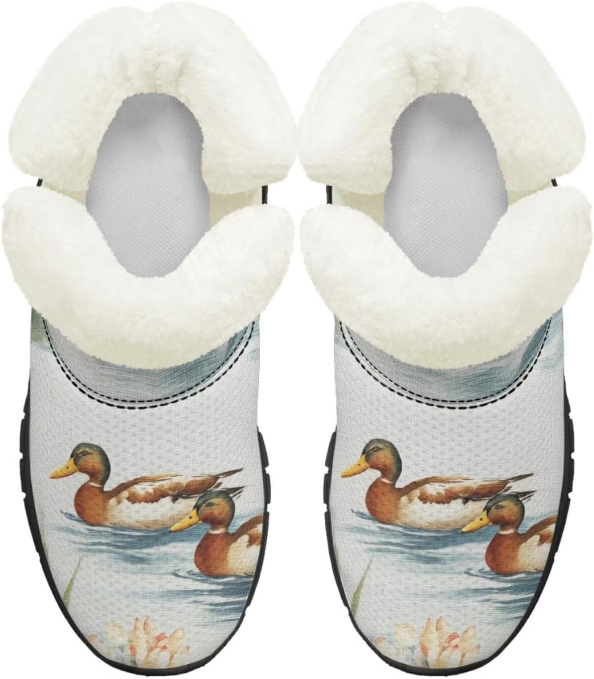 Ботинки на осень-зиму для девочек, большие и маленькие дети, противоскользящие зимние ботинки, с меховой подкладкой, на липучке, повседневные Pointodoor, Cute Mallard Duck Printed
Ботинки на осень-зиму для девочек, большие и маленькие дети, противоскользящие зимние ботинки, с меховой подкладкой, на липучке, повседневные Pointodoor, Cute Mallard Duck Printed