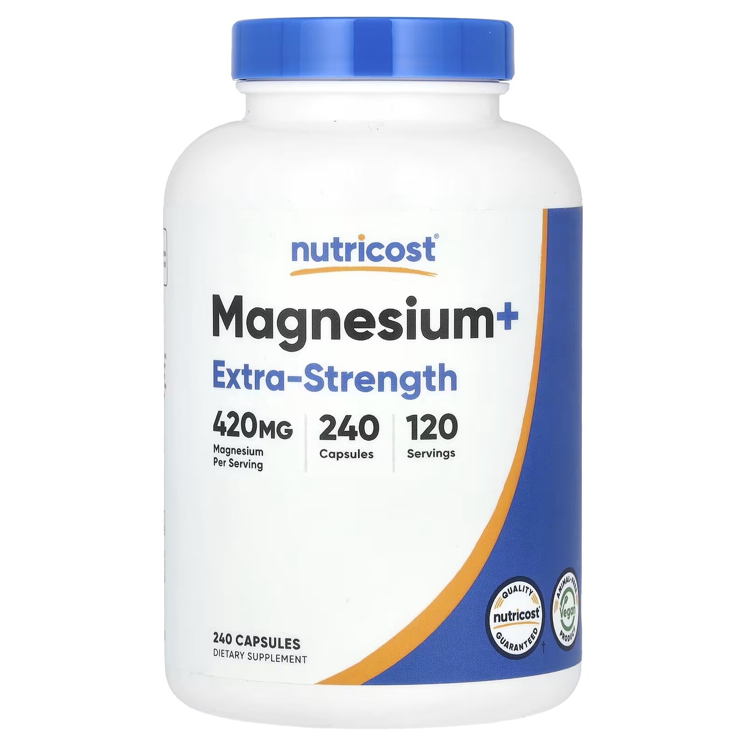 Добавка с магнием Nutricost Magnesium+ Extra-Strength 420 мг, 240 капсул (210 мг на капсулу)
Добавка с магнием Nutricost Magnesium+ Extra-Strength 420 мг, 240 капсул (210 мг на капсулу)