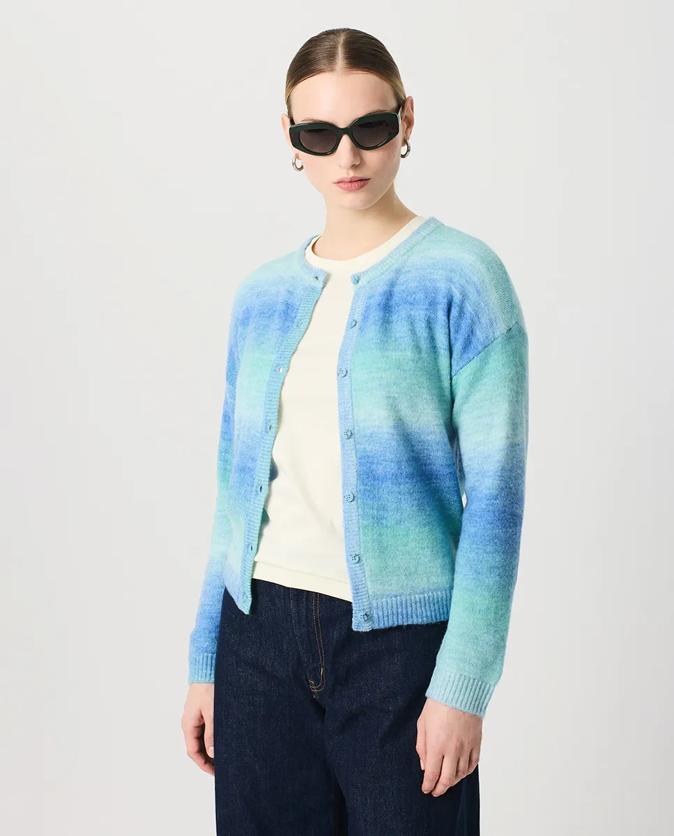 Женская куртка из фантазийной пряжи с круглым вырезом Escorpion, голубой
Женская куртка из фантазийной пряжи с круглым вырезом Escorpion, голубой