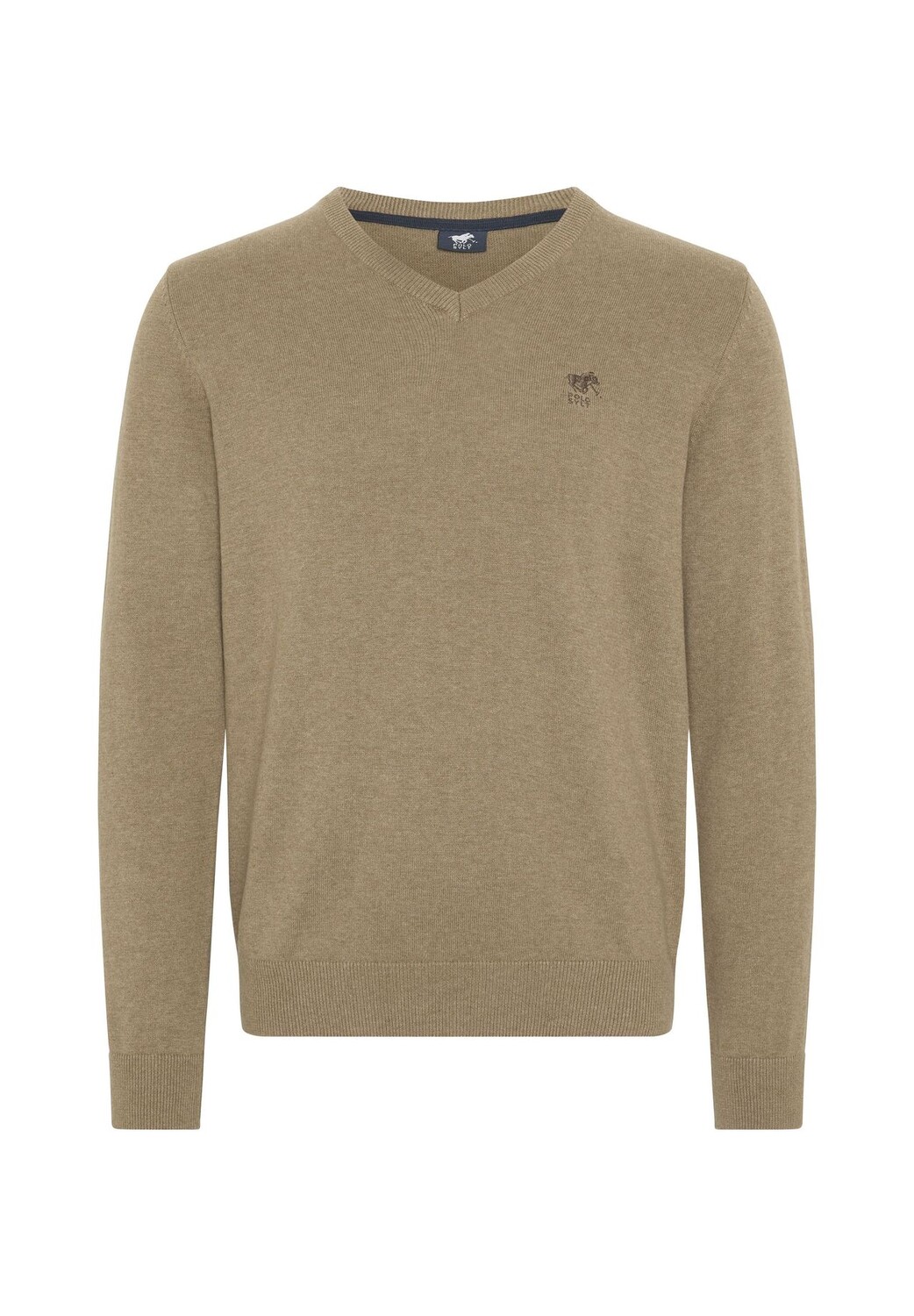 Вязаный свитер с V-образным вырезом и вышивкой POLO SYLT, цвет Greige Melange
Вязаный свитер с V-образным вырезом и вышивкой POLO SYLT, цвет Greige Melange