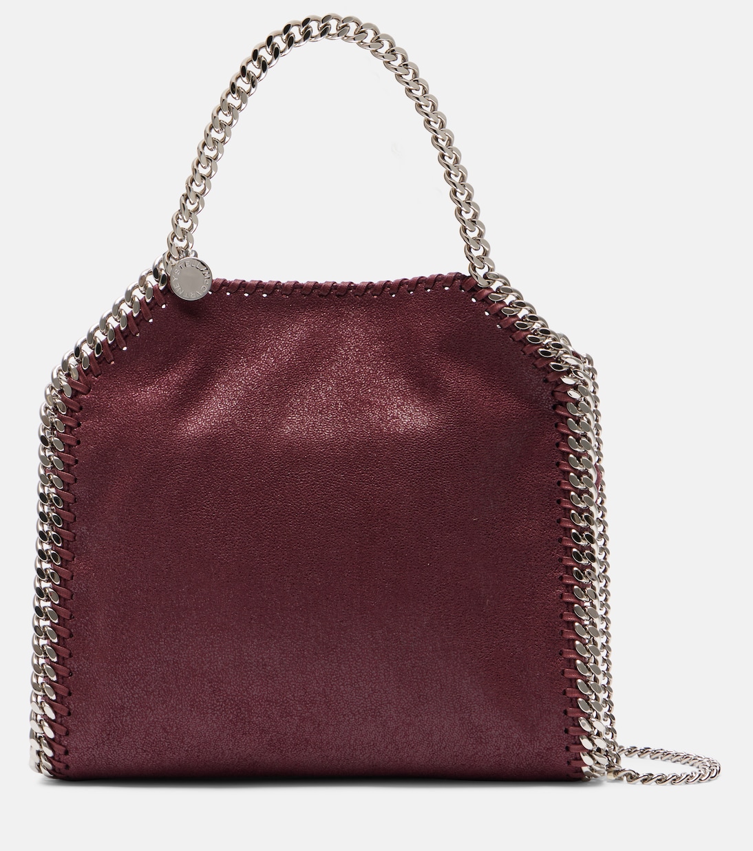 Мини-сумка-тоут Falabella из искусственной кожи Stella McCartney, Plum
Мини-сумка-тоут Falabella из искусственной кожи Stella McCartney, Plum