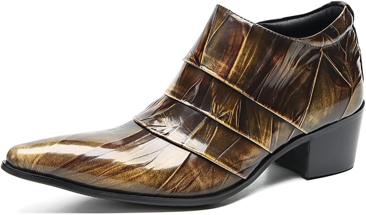 Мужские ботинки Santimon без шнуровки с укороченной голенью - классические повседневные кожаные лоферы с заостренным носком для свадеб, баров и вечеринок, коричневый
Мужские ботинки Santimon без шнуровки с укороченной голенью - классические повседневные кожаные лоферы с заостренным носком для свадеб, баров и вечеринок, коричневый