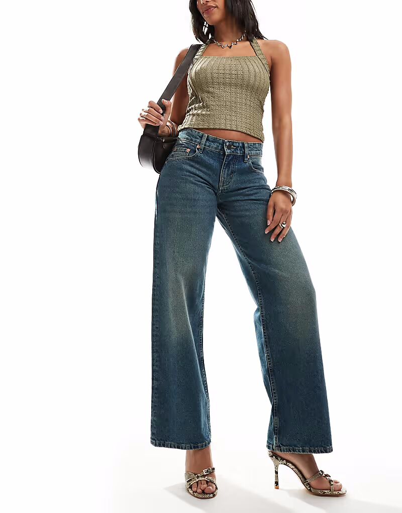 Джинсы Motel с низкой посадкой и параллельными краями стального синего цвета
Джинсы Motel с низкой посадкой и параллельными краями стального синего цвета