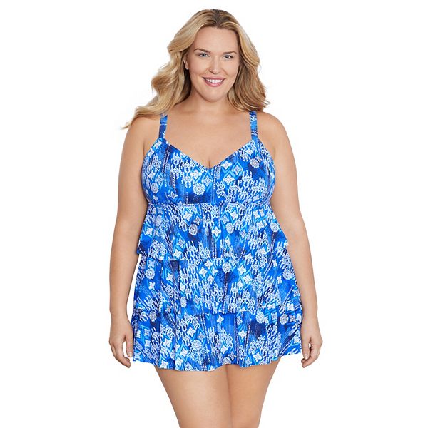 Платье-купальник Plus size с тройным ярусом Bal Harbour
Платье-купальник Plus size с тройным ярусом Bal Harbour