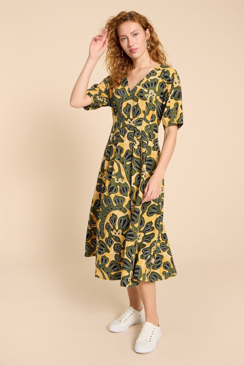 Платье Kate из смесового льна White Stuff, желтый
Платье Kate из смесового льна White Stuff, желтый