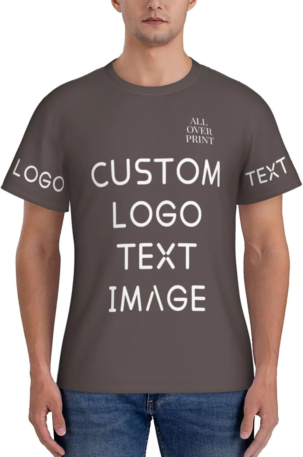 Футболка с полной запечаткой Custom T Shirts с логотипом
Футболка с полной запечаткой Custom T Shirts с логотипом