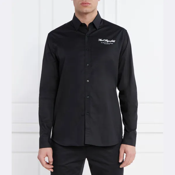 Рубашка стандартного кроя Karl Lagerfeld, черный
Рубашка стандартного кроя Karl Lagerfeld, черный