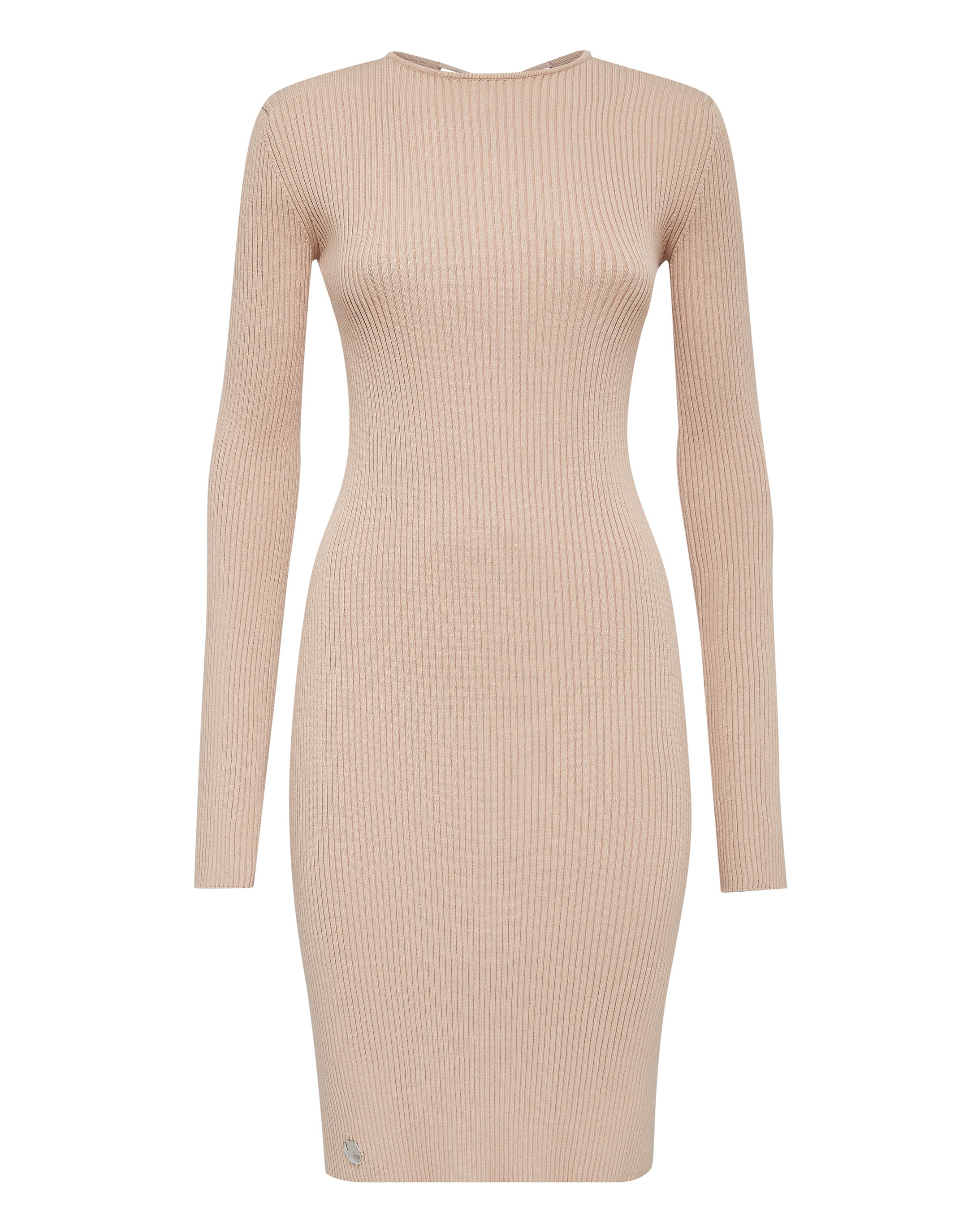 Трикотажное платье миди с перекрещивающимися бретелями PHILIPP PLEIN, бежевый
Трикотажное платье миди с перекрещивающимися бретелями PHILIPP PLEIN, бежевый