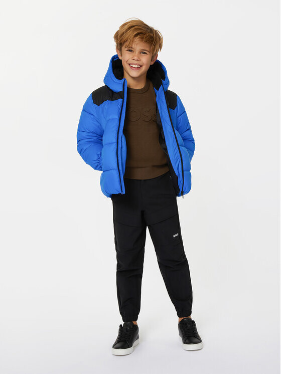 Пуховик стандартного кроя Boss, синий
Пуховик стандартного кроя Boss, синий