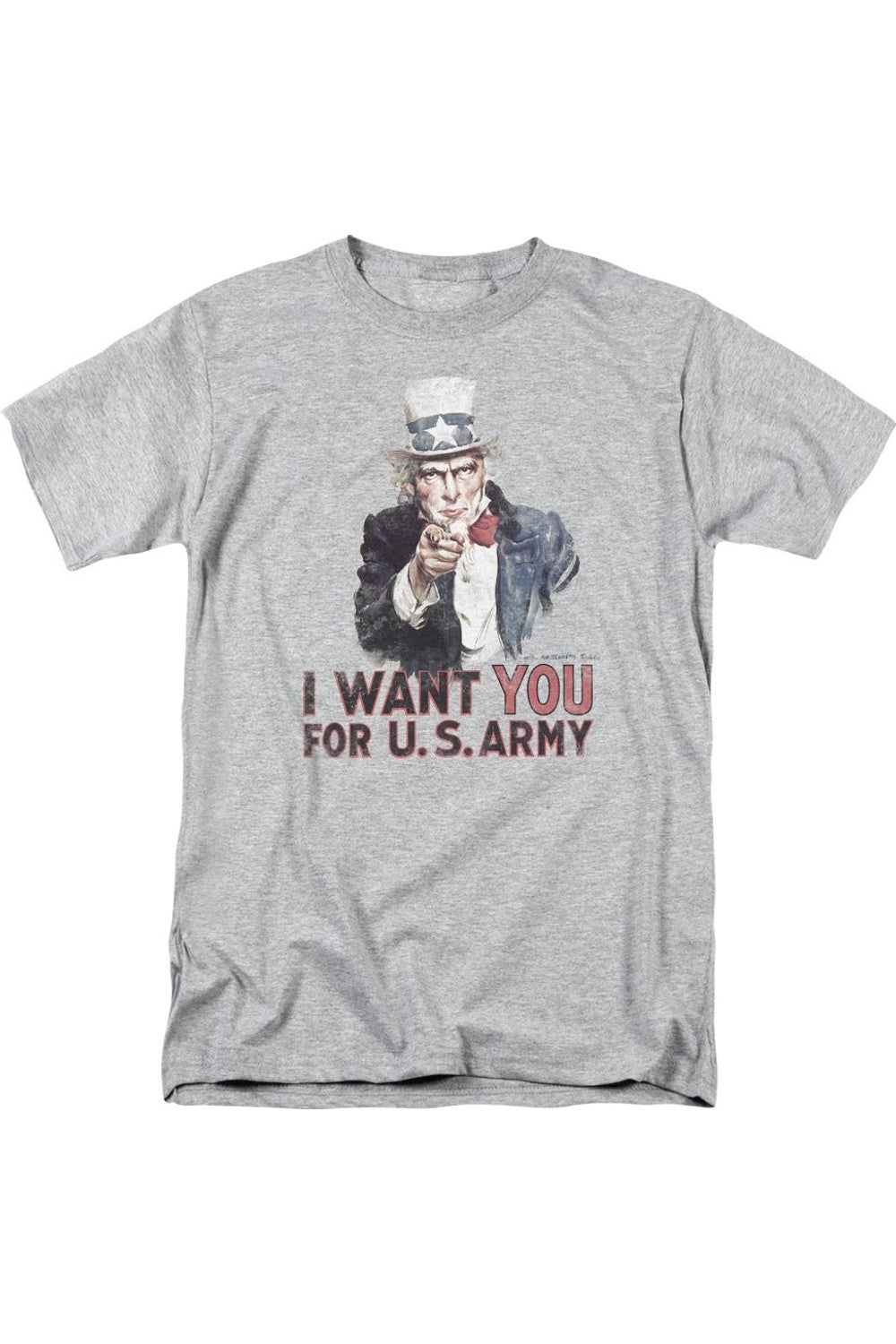 Футболка с коротким рукавом для взрослых с надписью «I Want You» от US ARMY Gildan, цвет athletic heather
Футболка с коротким рукавом для взрослых с надписью «I Want You» от US ARMY Gildan, цвет athletic heather