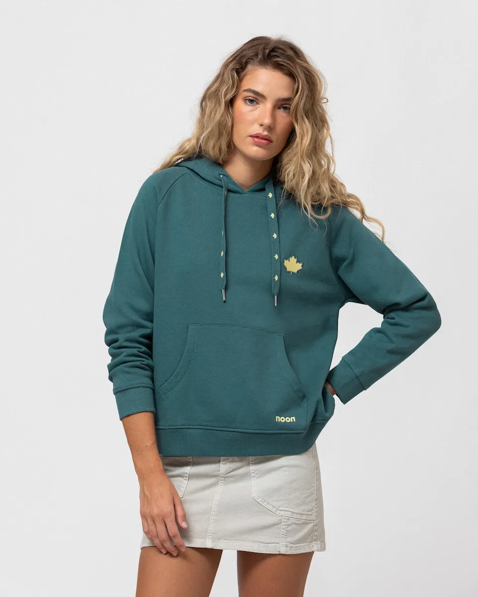 Женская толстовка с капюшоном и логотипом Noon, бирюзовый
Женская толстовка с капюшоном и логотипом Noon, бирюзовый