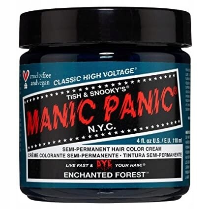Краска для волос, Зачарованный Лес, 118мл Manic Panic
Краска для волос, Зачарованный Лес, 118мл Manic Panic