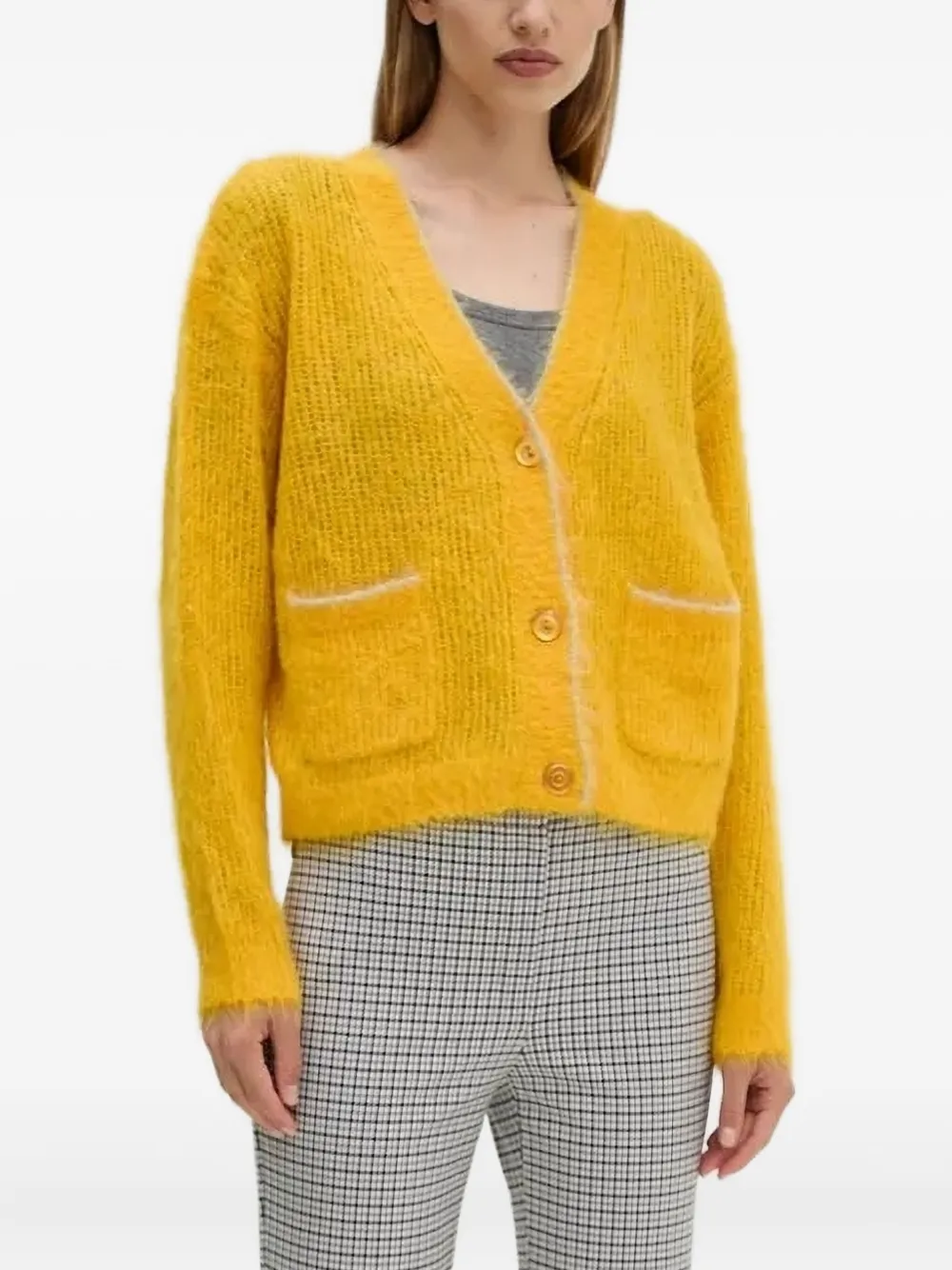 Кардиган на пуговицах American Vintage, желтый
Кардиган на пуговицах American Vintage, желтый
