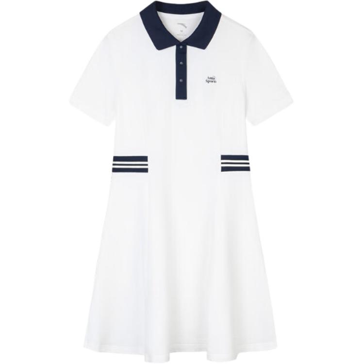 ANTA SUPERSTORE Платье женское белое с коротким рукавом
ANTA SUPERSTORE Платье женское белое с коротким рукавом