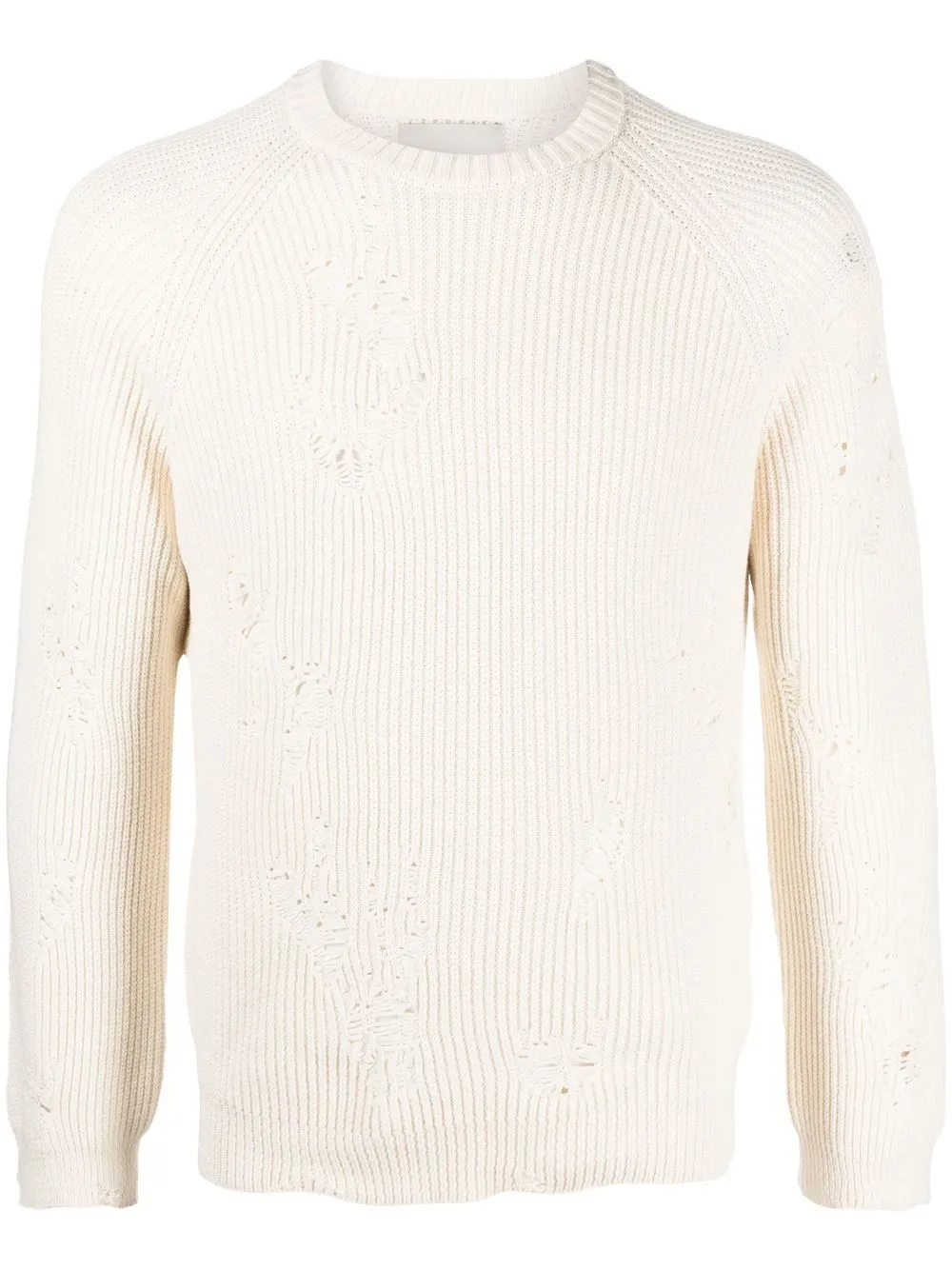 Джемпер в рубчик с прорезями Laneus, нейтральный
Джемпер в рубчик с прорезями Laneus, нейтральный