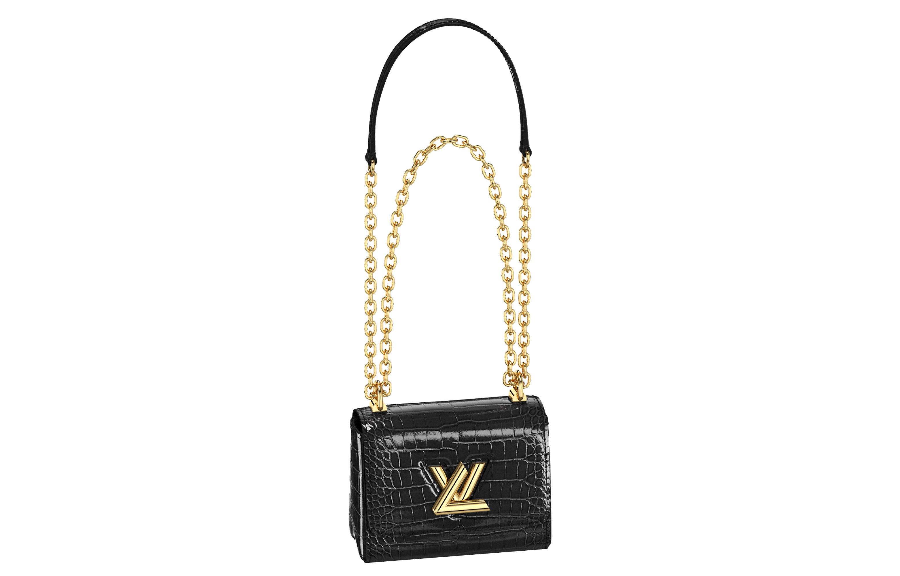 LOUIS VUITTON Сумка-цепочка из кожи крокодила Twist Short Snouted, кроссбоди, наплечная сумка Women's Black
LOUIS VUITTON Сумка-цепочка из кожи крокодила Twist Short Snouted, кроссбоди, наплечная сумка Women's Black