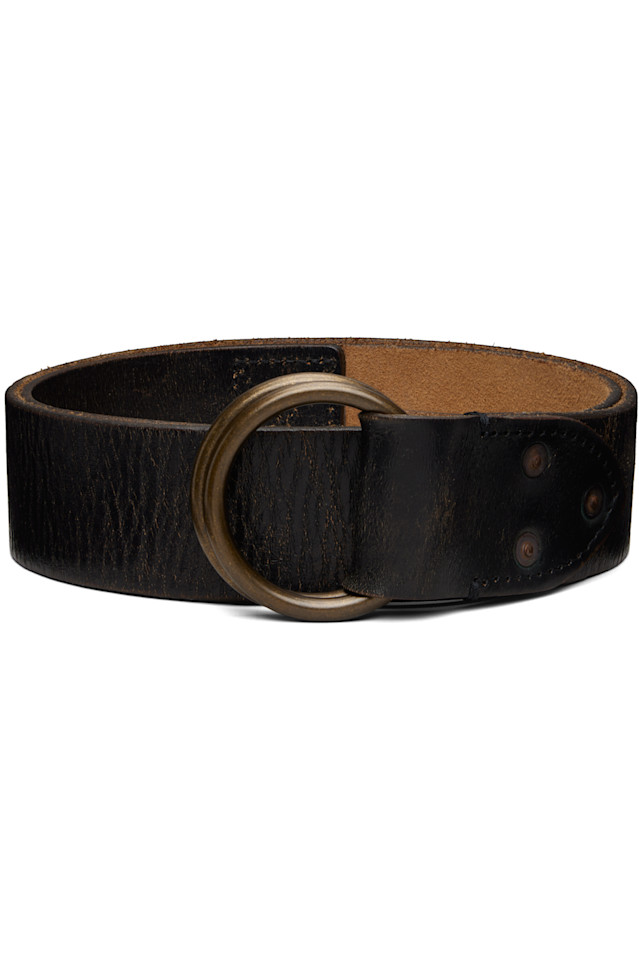 Rrl Черный кожаный пояс с двумя кольцами
Rrl Черный кожаный пояс с двумя кольцами