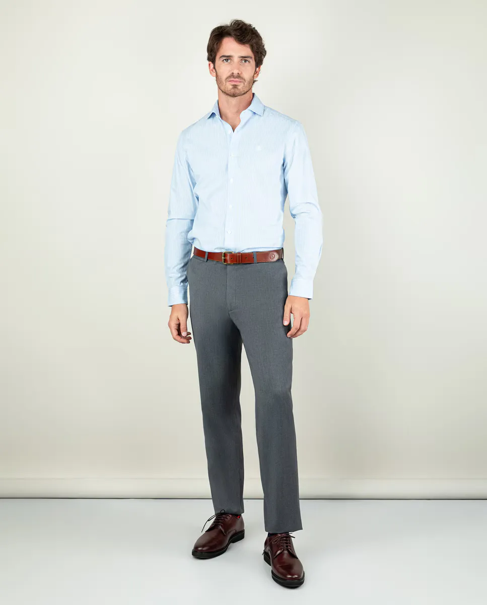 Стирающиеся однотонные мужские костюмные брюки El Ganso, серый
Стирающиеся однотонные мужские костюмные брюки El Ganso, серый