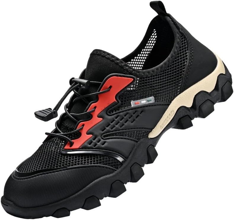 Мужские летние спортивные кроссовки больших размеров и для высокого роста с сеткой - дышащие однотонные кроссовки с нескользящей подошвой, легкий дизайн, готовый к походам по ручью Clolinde, черный
Мужские летние спортивные кроссовки больших размеров и для высокого роста с сеткой - дышащие однотонные кроссовки с нескользящей подошвой, легкий дизайн, готовый к походам по ручью Clolinde, черный