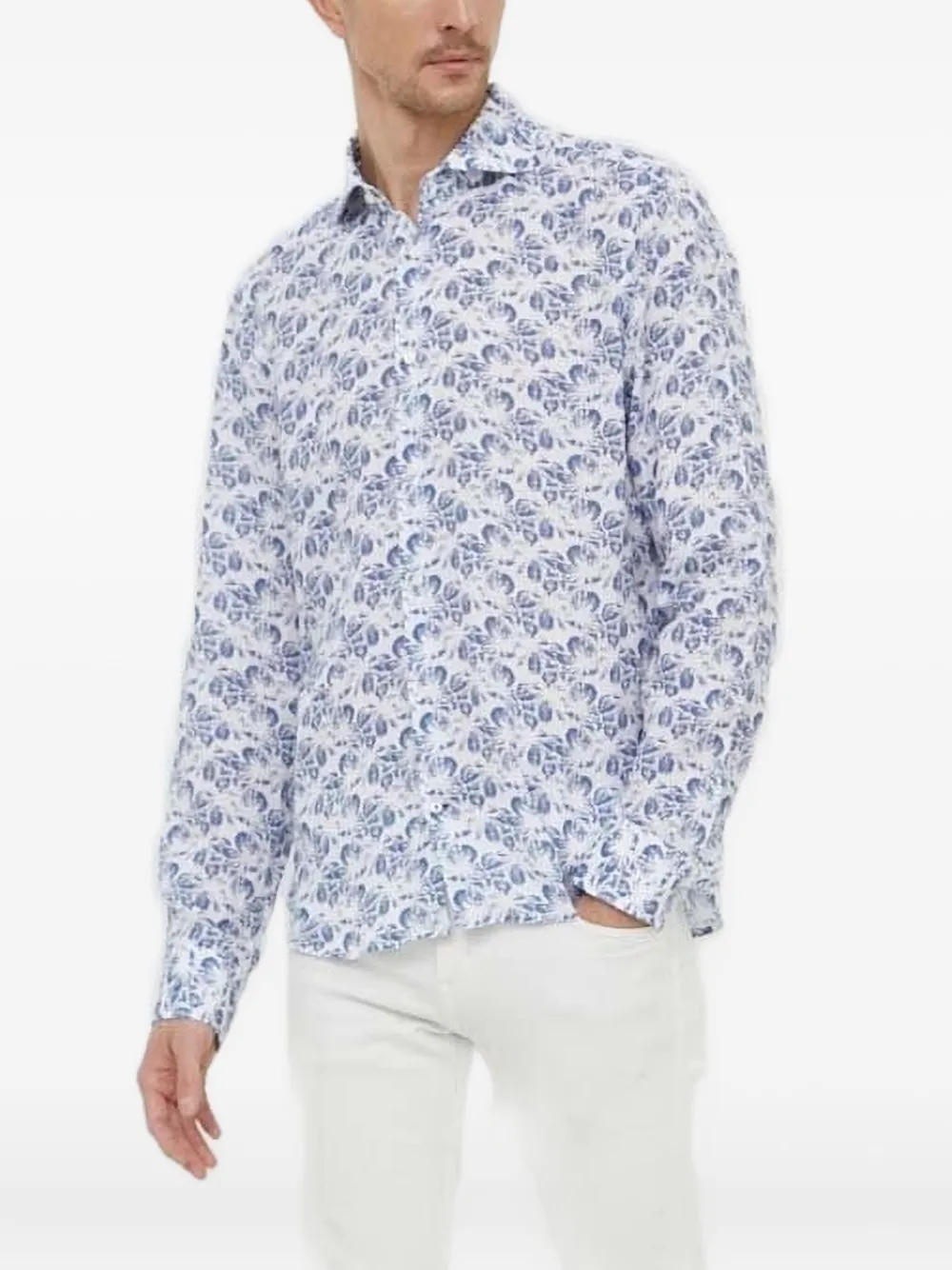 Льняная рубашка с цветочным принтом Joop!
Льняная рубашка с цветочным принтом Joop!