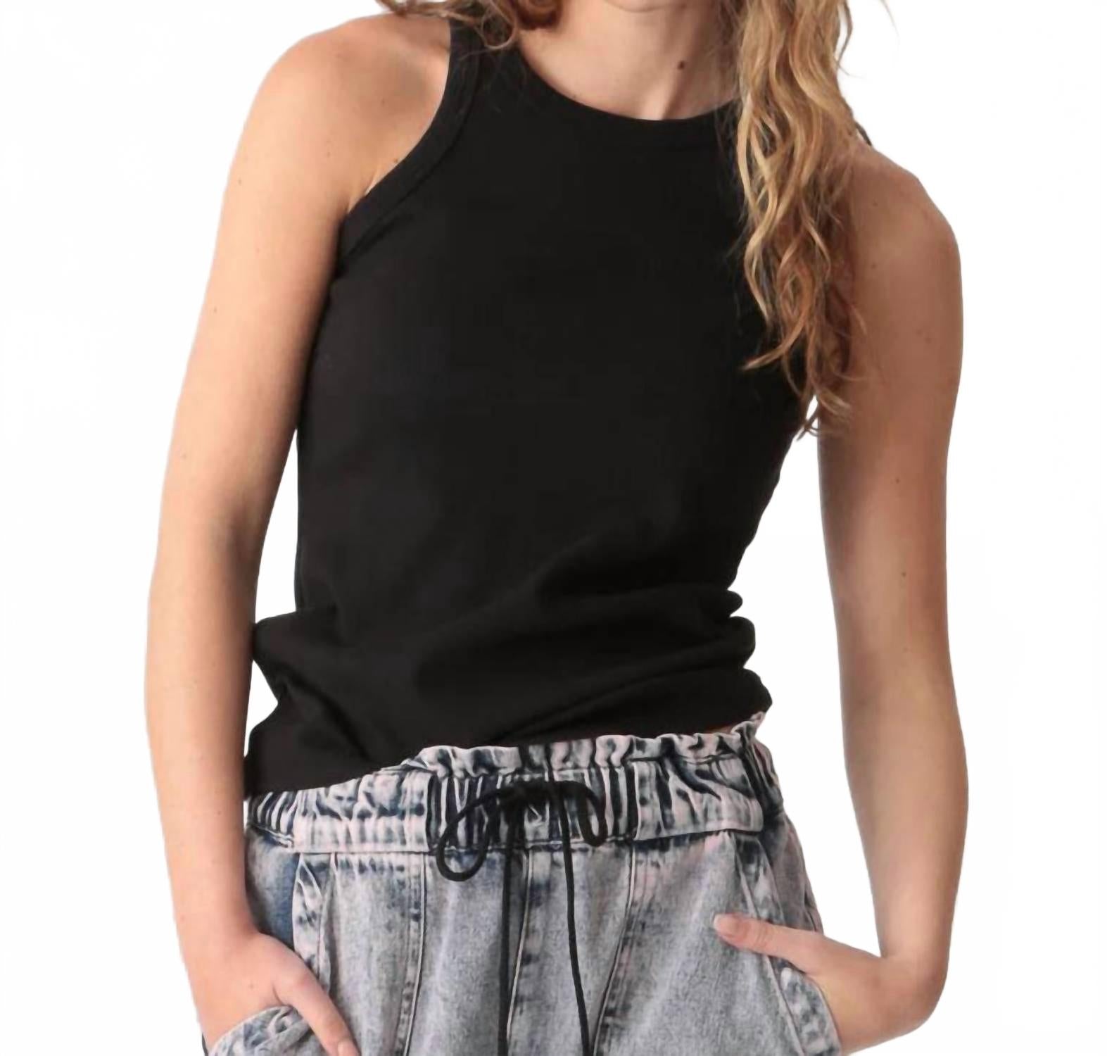 Синклер ребристый топ в ониксе Electric & Rose 
Синклер ребристый топ в ониксе Electric & Rose