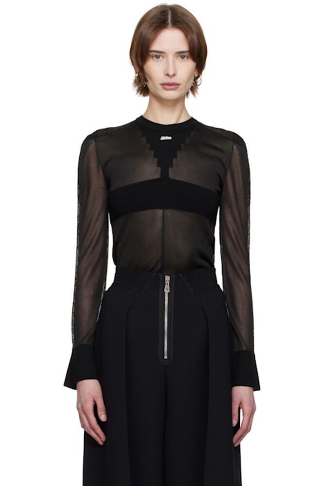 Черный свитер с логотипом «The Logo Knit» Jean Paul Gaultier
Черный свитер с логотипом «The Logo Knit» Jean Paul Gaultier