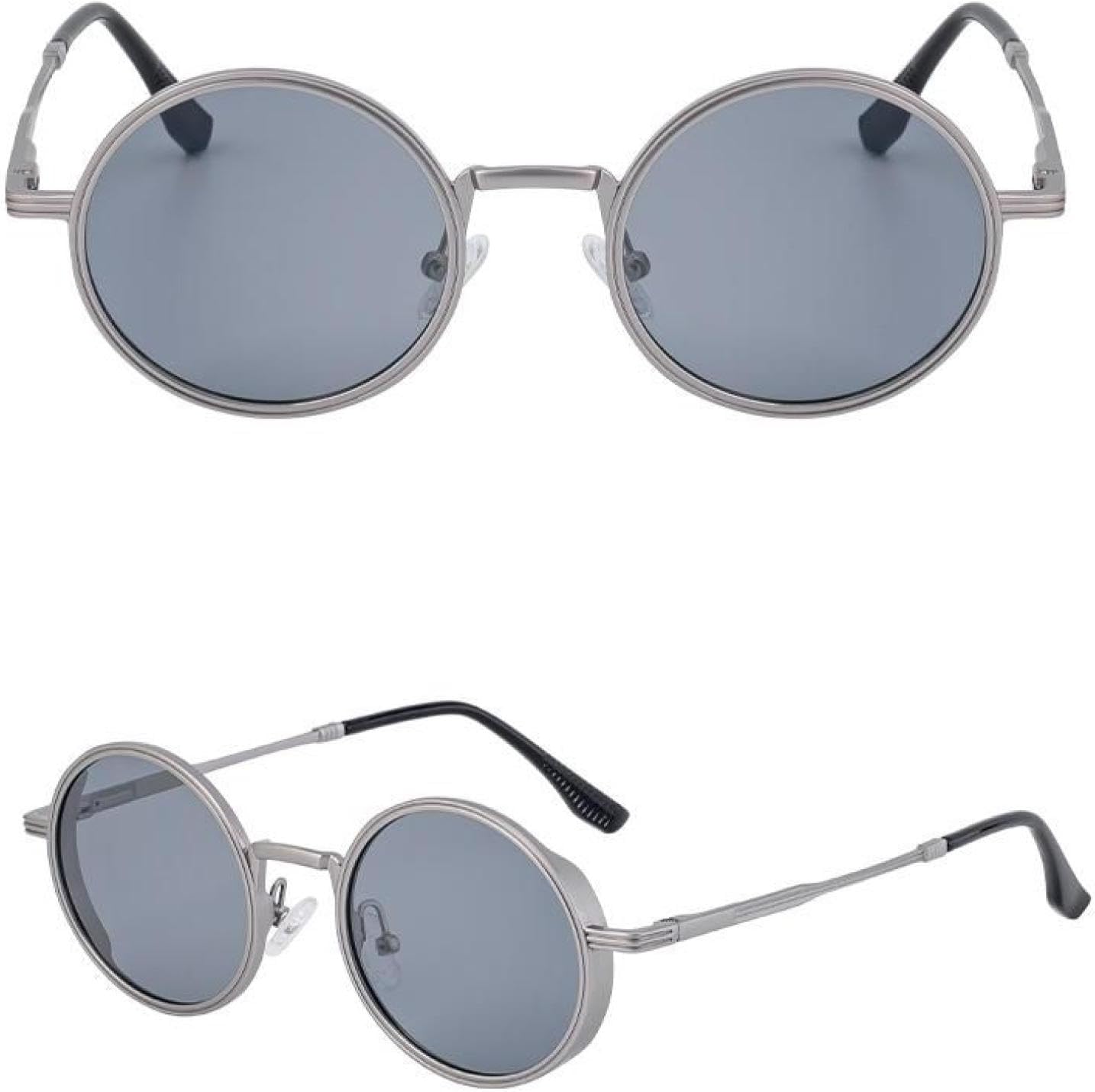 Панк-солнцезащитные очки круглой формы для женщин и мужчин, роскошные, модные, с металлической оправой, в стиле стимпанк, с защитой от УФ-излучения UV400 TVTBBVV, C10lightsilver
Панк-солнцезащитные очки круглой формы для женщин и мужчин, роскошные, модные, с металлической оправой, в стиле стимпанк, с защитой от УФ-излучения UV400 TVTBBVV, C10lightsilver