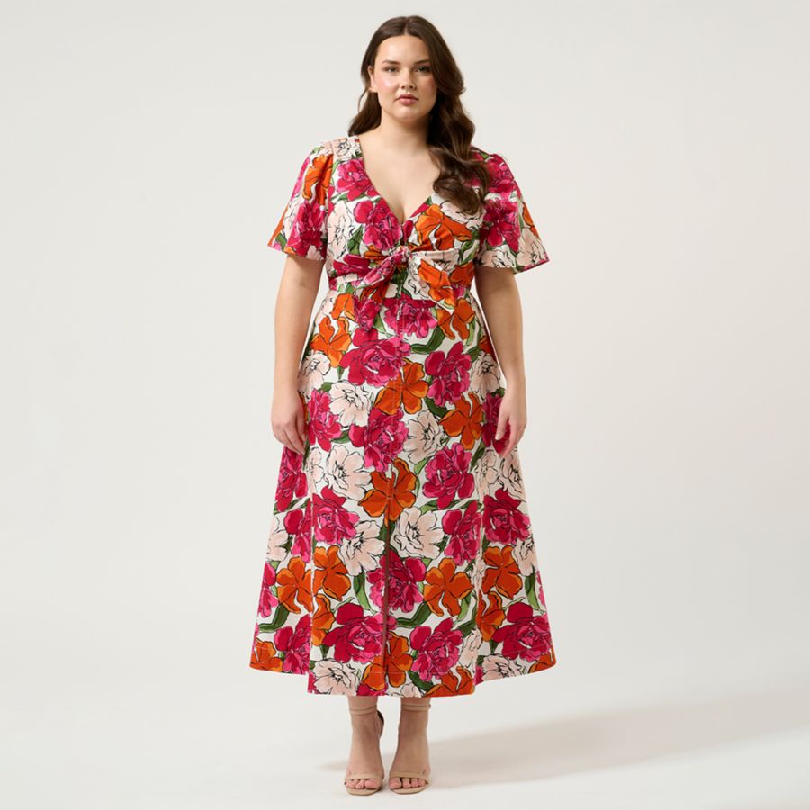 Платье-миди Nadja с запахом спереди, больших размеров ESTELLE, Orange print
Платье-миди Nadja с запахом спереди, больших размеров ESTELLE, Orange print