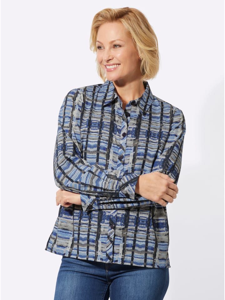 Блузка с длинными рукавами, средне-синего и темно-синего цветов WITT WEIDEN
Блузка с длинными рукавами, средне-синего и темно-синего цветов WITT WEIDEN