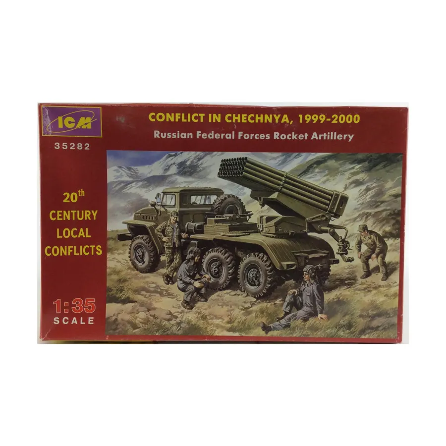 Конфликт в Чечне 1999-2000 гг. - Реактивная артиллерия Федеральных сил РФ, Military Models 1/35 Scale (ICM)
Конфликт в Чечне 1999-2000 гг. - Реактивная артиллерия Федеральных сил РФ, Military Models 1/35 Scale (ICM)