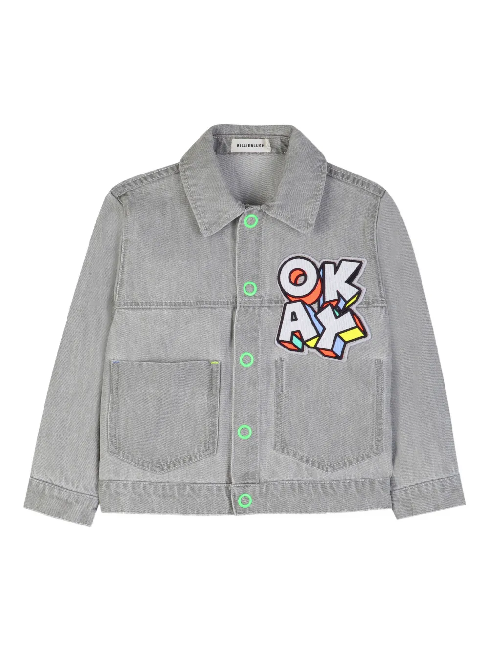 Джинсовая куртка с аппликацией Billieblush, серый
Джинсовая куртка с аппликацией Billieblush, серый