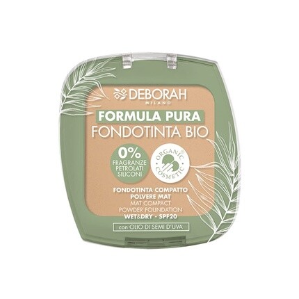 Deborah Milano Demi Mat Bio Formula Pure Compact Foundation Natural 2 SPF 20 Веганский Без отдушек Без вазелина Без силикона
Deborah Milano Demi Mat Bio Formula Pure Compact Foundation Natural 2 SPF 20 Веганский Без отдушек Без вазелина Без силикона