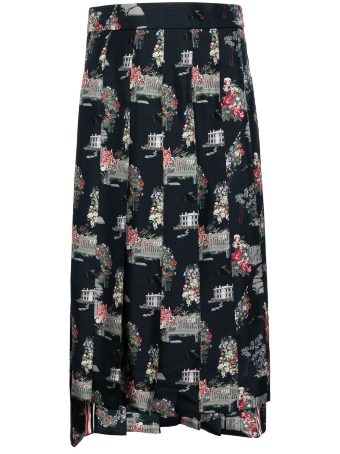 Thom Browne юбка с графичным принтом и складками, синий
Thom Browne юбка с графичным принтом и складками, синий