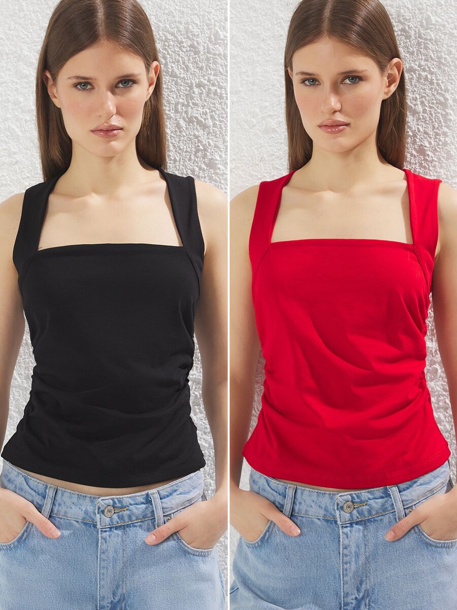 Топ Trendyol, цвет Red/Black
Топ Trendyol, цвет Red/Black