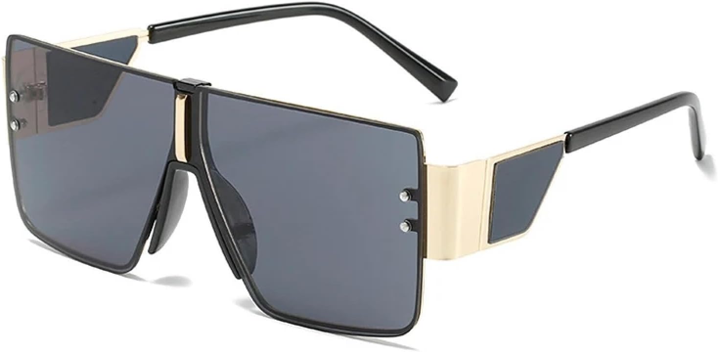 Модные солнцезащитные очки большого размера для женщин и мужчин, винтажные классические очки для активного отдыха и вождения, защита от УФ-излучения UV400 TKKTLLT, Gold Gray
Модные солнцезащитные очки большого размера для женщин и мужчин, винтажные классические очки для активного отдыха и вождения, защита от УФ-излучения UV400 TKKTLLT, Gold Gray