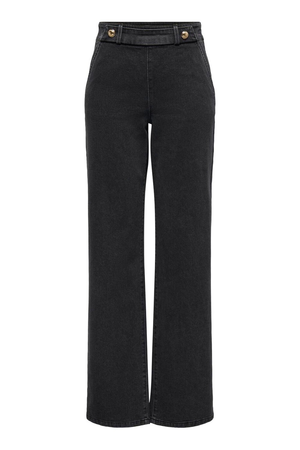 Широкие джинсы с пуговицами Jdy, серый 
Широкие джинсы с пуговицами Jdy, серый