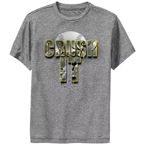Футболка с графическим принтом для мальчиков в бейсбольном стиле Crush It Performance Licensed Character, серый
Футболка с графическим принтом для мальчиков в бейсбольном стиле Crush It Performance Licensed Character, серый