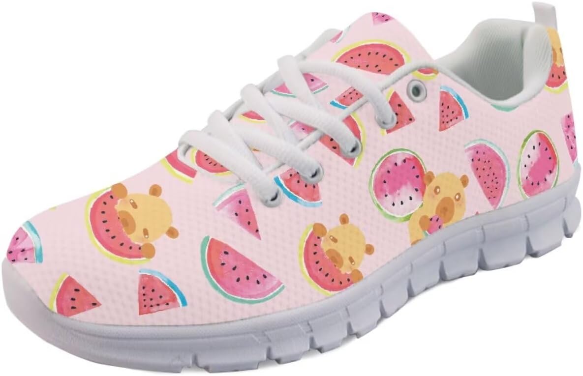 Кроссовки Forchrinse для женщин и мужчин, дышащие, с сеткой, на шнуровке, для прогулок, бега и тенниса, Capybara Watermelon
Кроссовки Forchrinse для женщин и мужчин, дышащие, с сеткой, на шнуровке, для прогулок, бега и тенниса, Capybara Watermelon