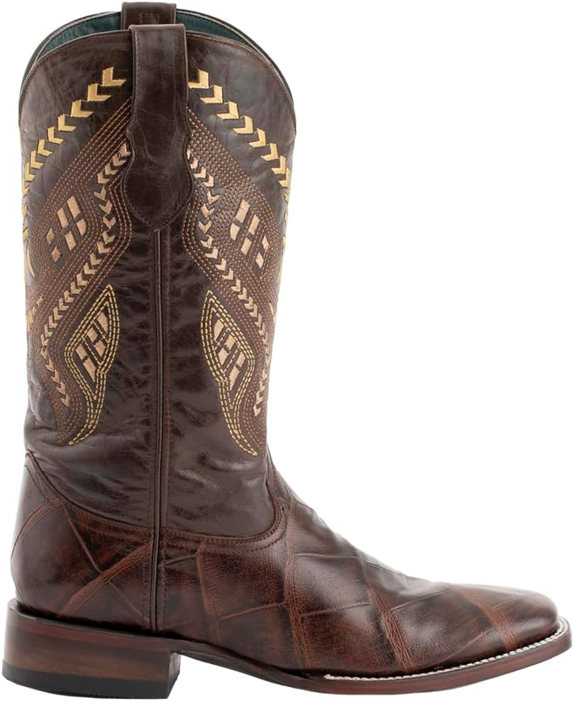 Ferrini Italia Мужские повседневные ботинки Jesse с квадратным носком и принтом под аллигатора, средняя длина голенища - коричневые, черный
Ferrini Italia Мужские повседневные ботинки Jesse с квадратным носком и принтом под аллигатора, средняя длина голенища - коричневые, черный