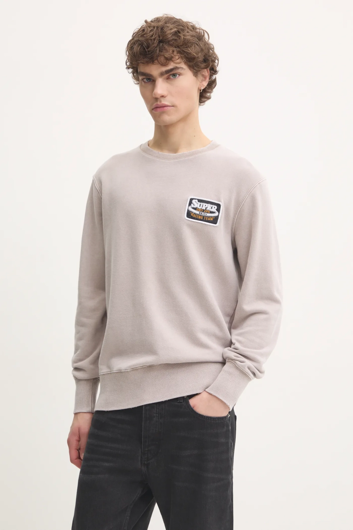 Хлопковая толстовка Superdry, бежевый
Хлопковая толстовка Superdry, бежевый