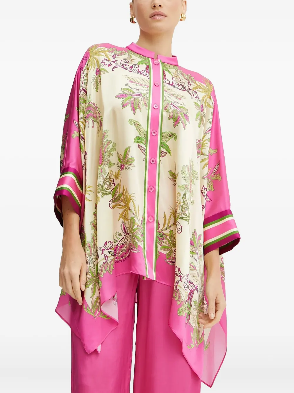 Туника с принтом пейсли и пуговицами спереди LUISA SPAGNOLI, розовый
Туника с принтом пейсли и пуговицами спереди LUISA SPAGNOLI, розовый