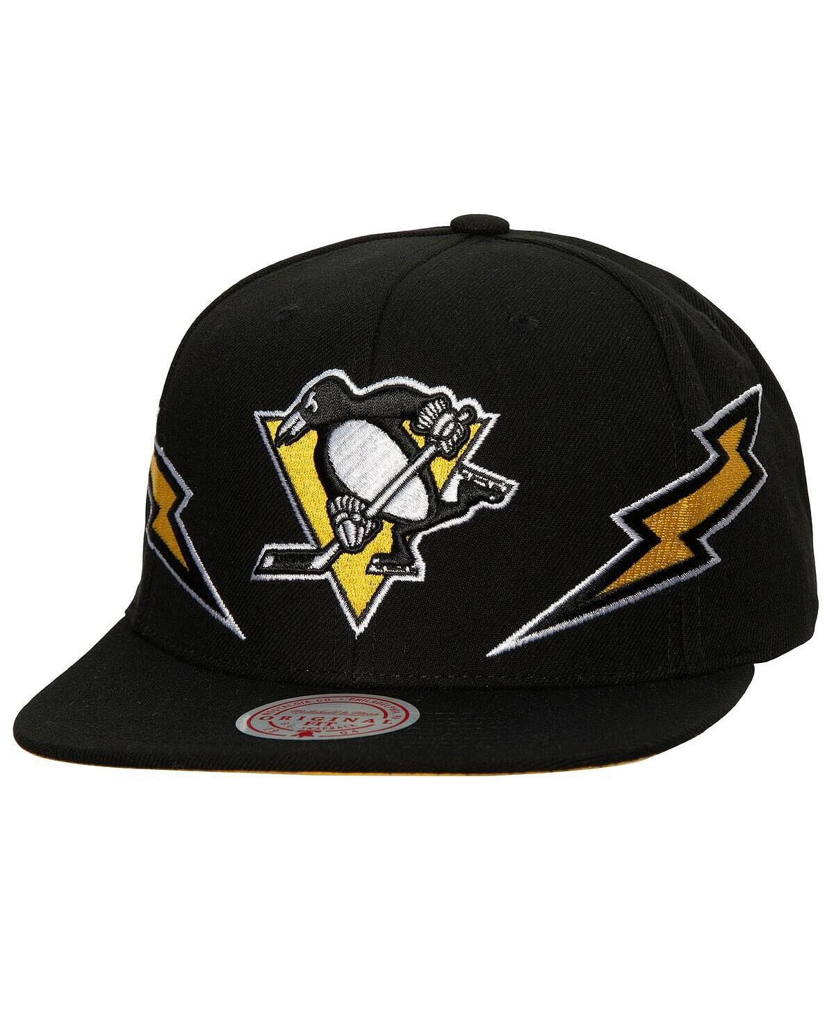 Мужская черная кепка Pittsburgh Penguins Double Trouble Lightning Snapback Mitchell & Ness
Мужская черная кепка Pittsburgh Penguins Double Trouble Lightning Snapback Mitchell & Ness