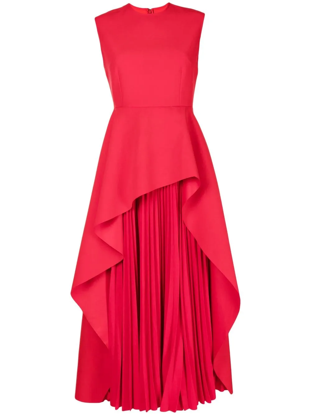 Расклешенное платье миди без рукавов Solace London, красный 
Расклешенное платье миди без рукавов Solace London, красный