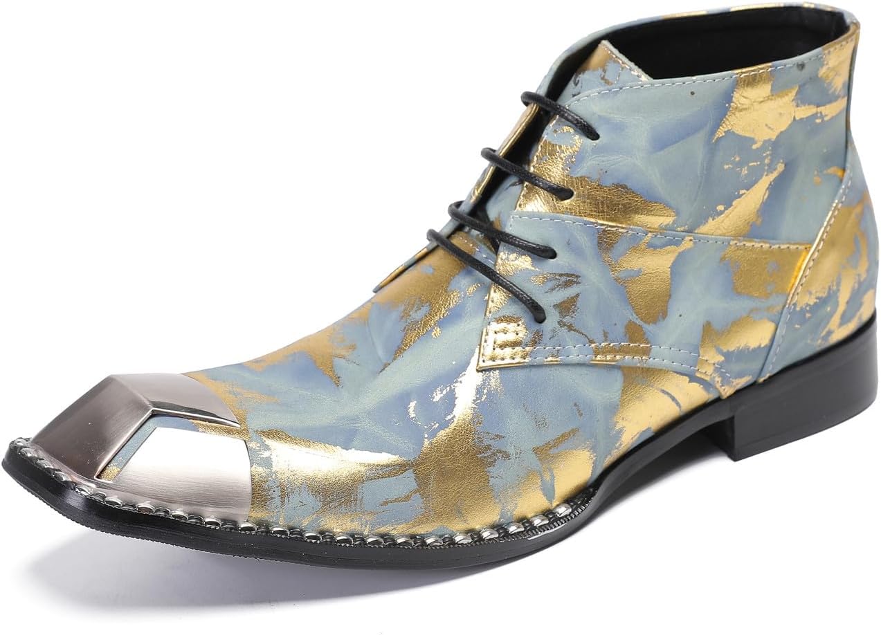 Мужские оксфорды Santimon, повседневные и нарядные ботинки до щиколотки с металлическим квадратным носком, из натуральной кожи, челси, вестерн, рок, для вечеринок и бальных танцев, ковбойские ботинки для мужчин и подростков, золотой
Мужские оксфорды Santimon, повседневные и нарядные ботинки до щиколотки с металлическим квадратным носком, из натуральной кожи, челси, вестерн, рок, для вечеринок и бальных танцев, ковбойские ботинки для мужчин и подростков, золотой