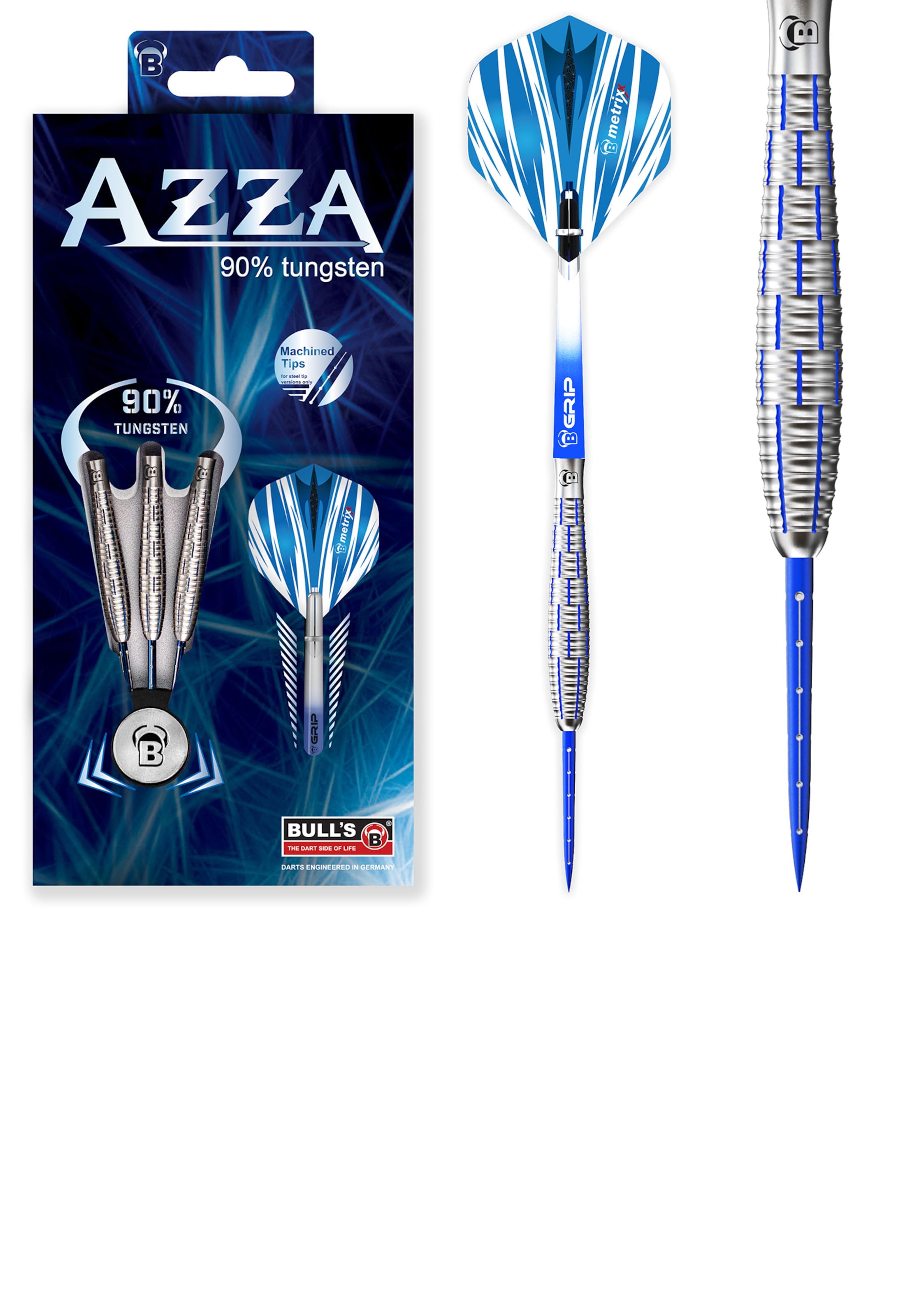 BULL'S Спортивное снаряжение ' Azza Dartpfeile 90% Tungsten Darts-Set Profi ' в синем цвете
BULL'S Спортивное снаряжение ' Azza Dartpfeile 90% Tungsten Darts-Set Profi ' в синем цвете