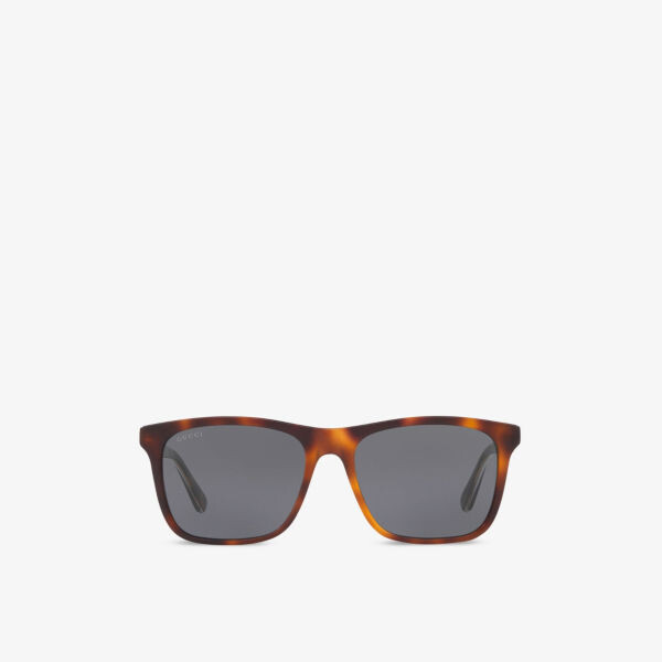 Солнцезащитные очки из ацетата в прямоугольной оправе GG0381SN Gucci, коричневый
Солнцезащитные очки из ацетата в прямоугольной оправе GG0381SN Gucci, коричневый