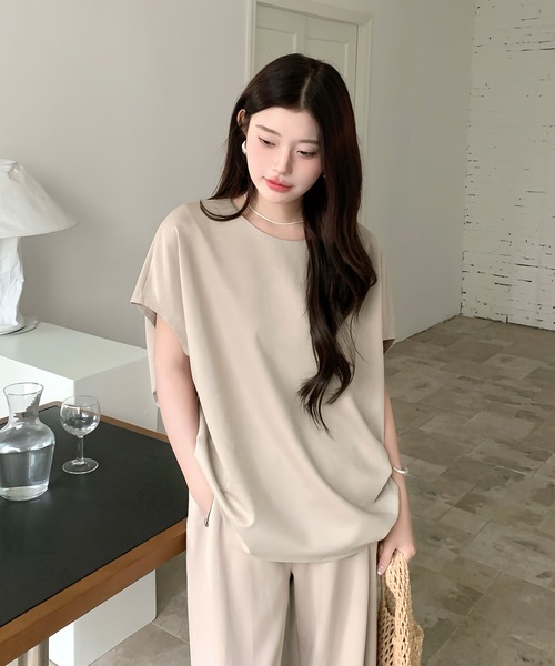 By LEGNA Футболка с коротким рукавом, кокон, LEGNA, серо-бежевый
By LEGNA Футболка с коротким рукавом, кокон, LEGNA, серо-бежевый